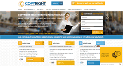 Desktop Screenshot of copyright.com.de