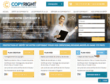 Tablet Screenshot of copyright.be